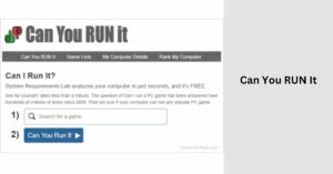 Can You RUN It